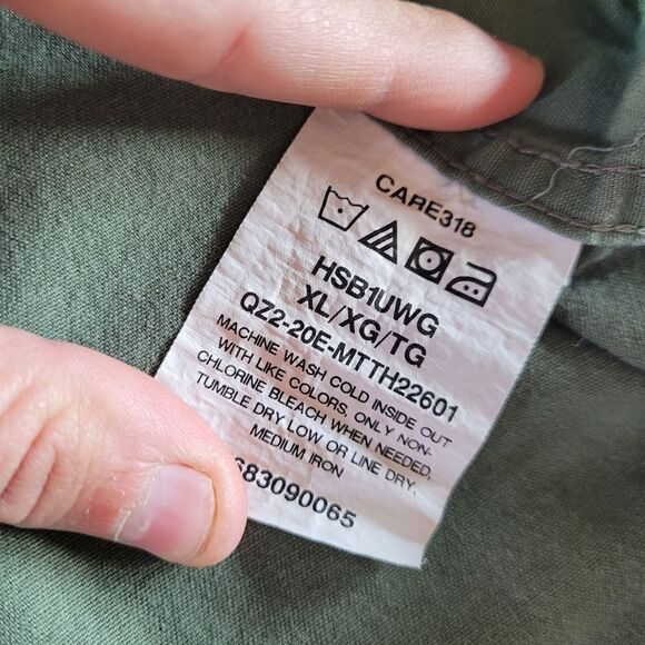 Wrangler Vintage Short Sleeve Green Comfort Flex Flap Pockets XL - Picture 4 of 8